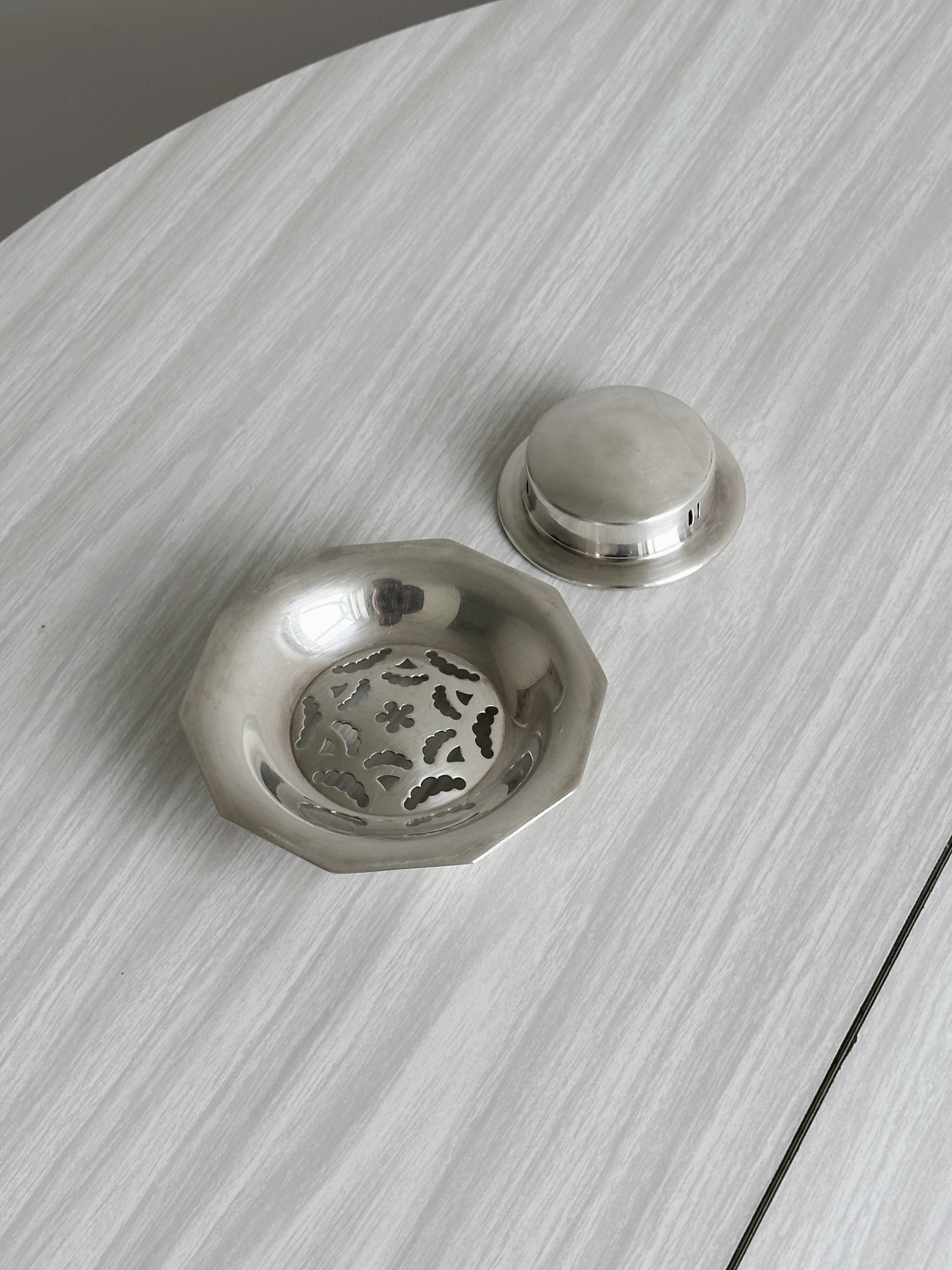 Coquillor silver-plated butter dish