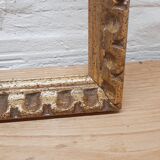 Golden wood frame with godrons