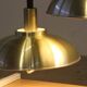 Danish pair of brass colour ceiling lamps attributed to the company Frandsen 1