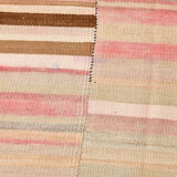 Striped wool kilim rug, 216x292 cm