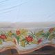 Vintage tablecloth printed with tropical and exotic flowers 235 x 142 cm – Years