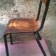 Chaise de petit écolier vintage