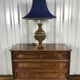 Brass lamp with bespoke pagoda lampshade