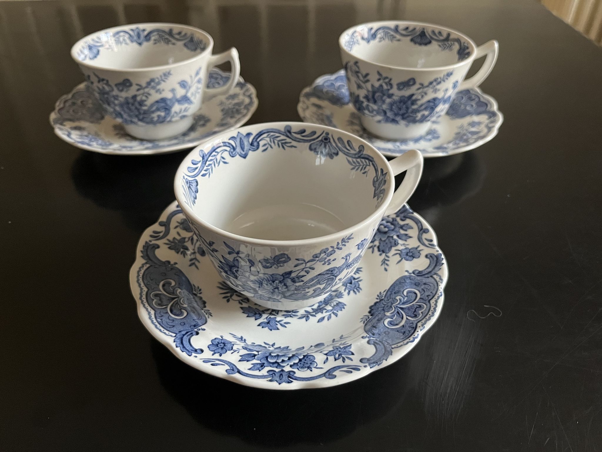 3 cups and under cups Ridgway Staffordshire England