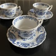 3 cups and under cups Ridgway Staffordshire England