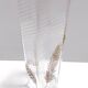 Transparent and Gold Hexagonal Murano Glass Vase by Cenedese