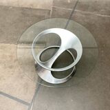 Mid-Century German Space Age side table by Knut Hesterberg for Ronald Schmitt, 1960s