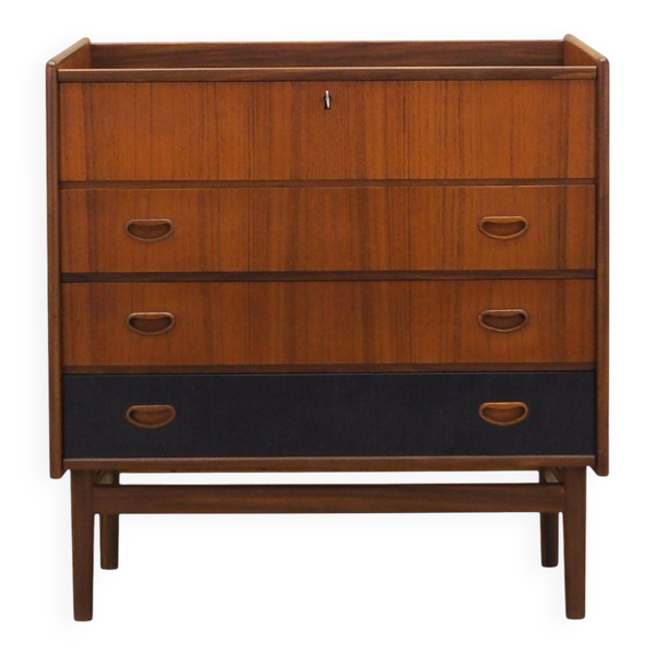 Coiffeuse en teck, design danois, années 1970, fabriquée au Danemark