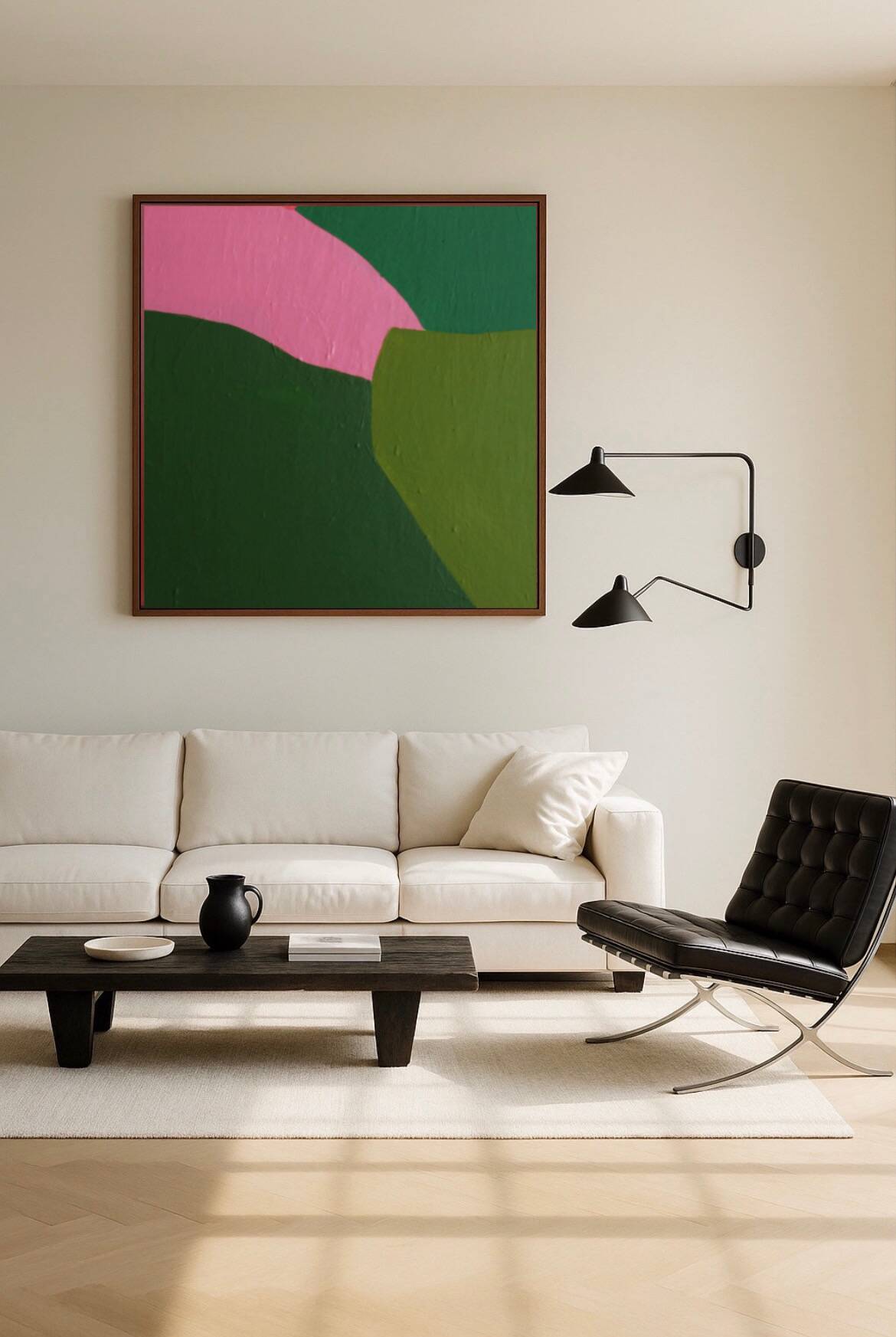 Colourful abstract on canvas 'catch a glimpse of the field'