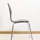Set of 4 "ant" chairs, vintage, Diego model. Stackable, dark burgundy color.