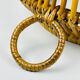 Vintage rattan basket, Italy, 1960s
