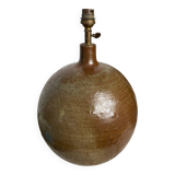 Glazed stoneware lamp base, telescopic socket
