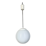 Vintage Chandelier with Milk Glass from Elektrosvit, 1960s