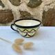 Breton bowl earthenware Saint-Jean-de-Bretagne Hand decoration