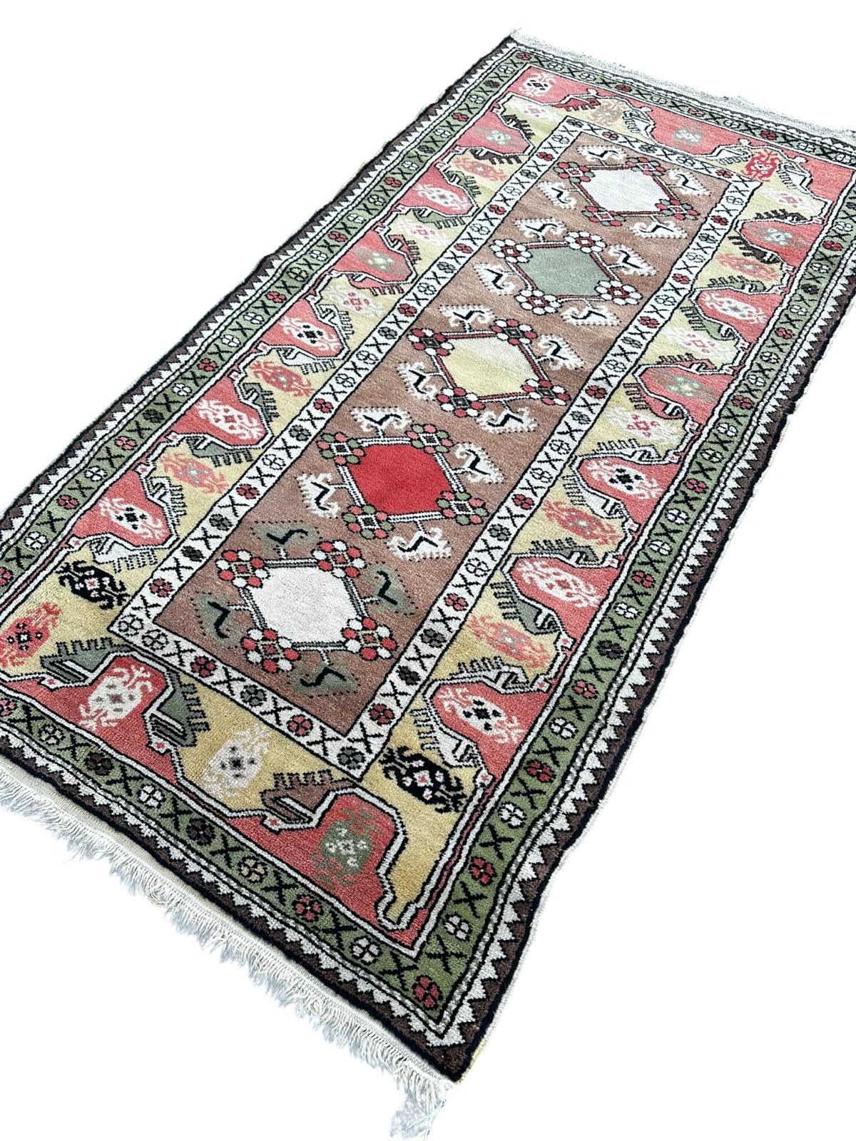 Handmade Turkish rug 2m x 1m