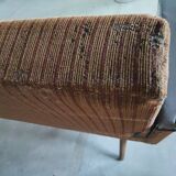 Velvet and skai sofa bed