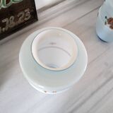 Pair of vintage blue opaline vases