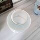 Paire de vases vintages en opaline bleue