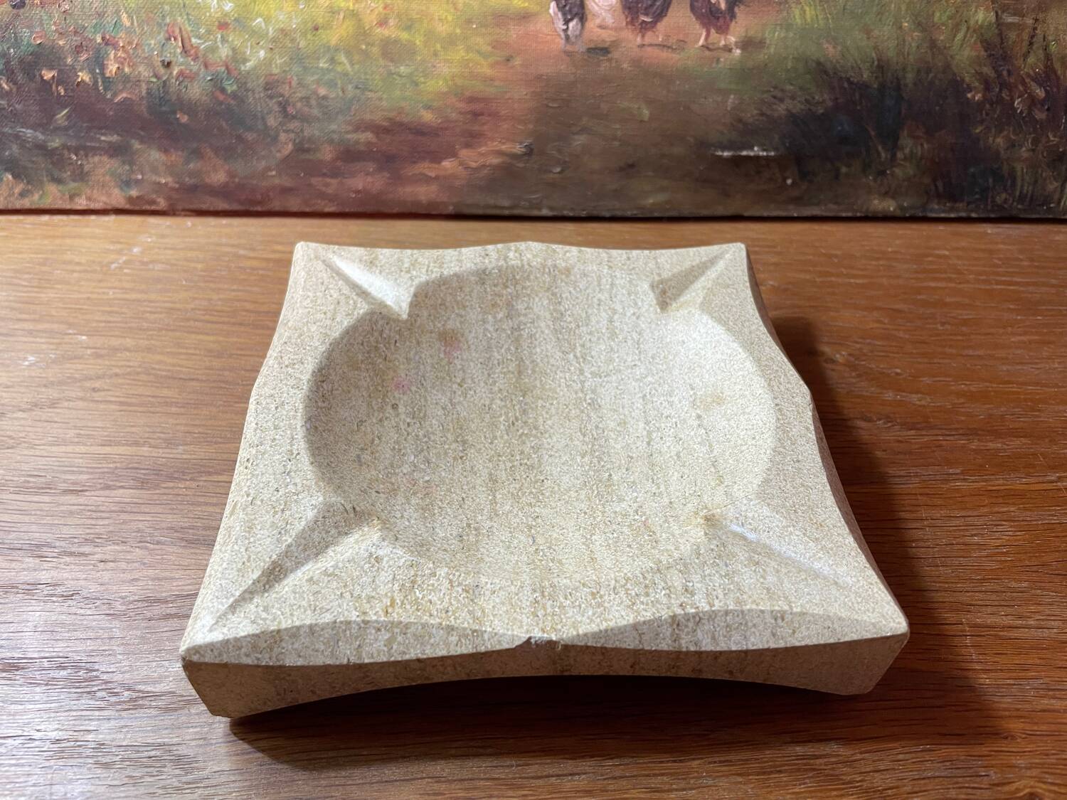 Polished bolster ashtray