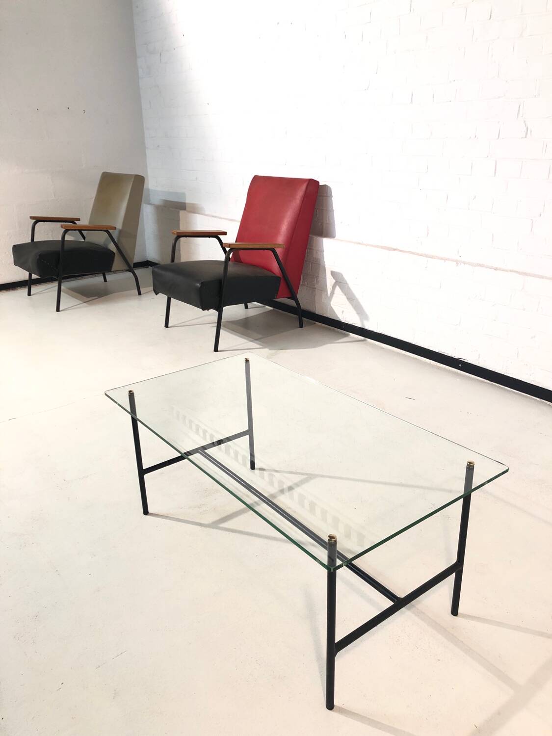 Coffee table 1950 by Pierre Guariche Steiner