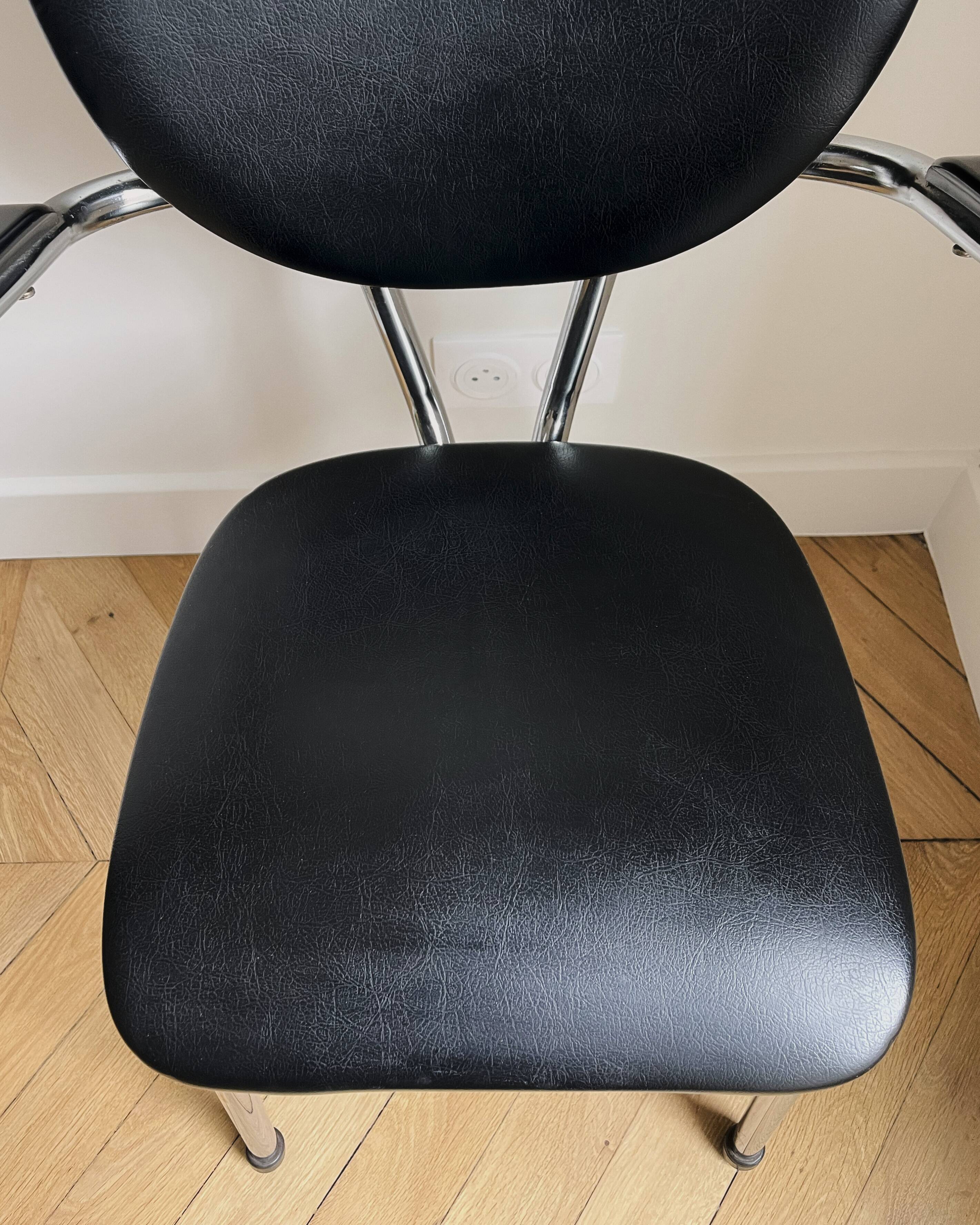 Chaise Tubax vintage 1950