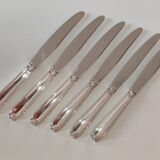 Silver-plated metal cheese knives