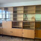 Modular library, 5 modules, ARP (Plastic Research Workshop) created by Pierre Guariche