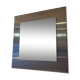 Square mirror 45x45cm 1970s stainless