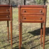 Pair of mahogany bedsides