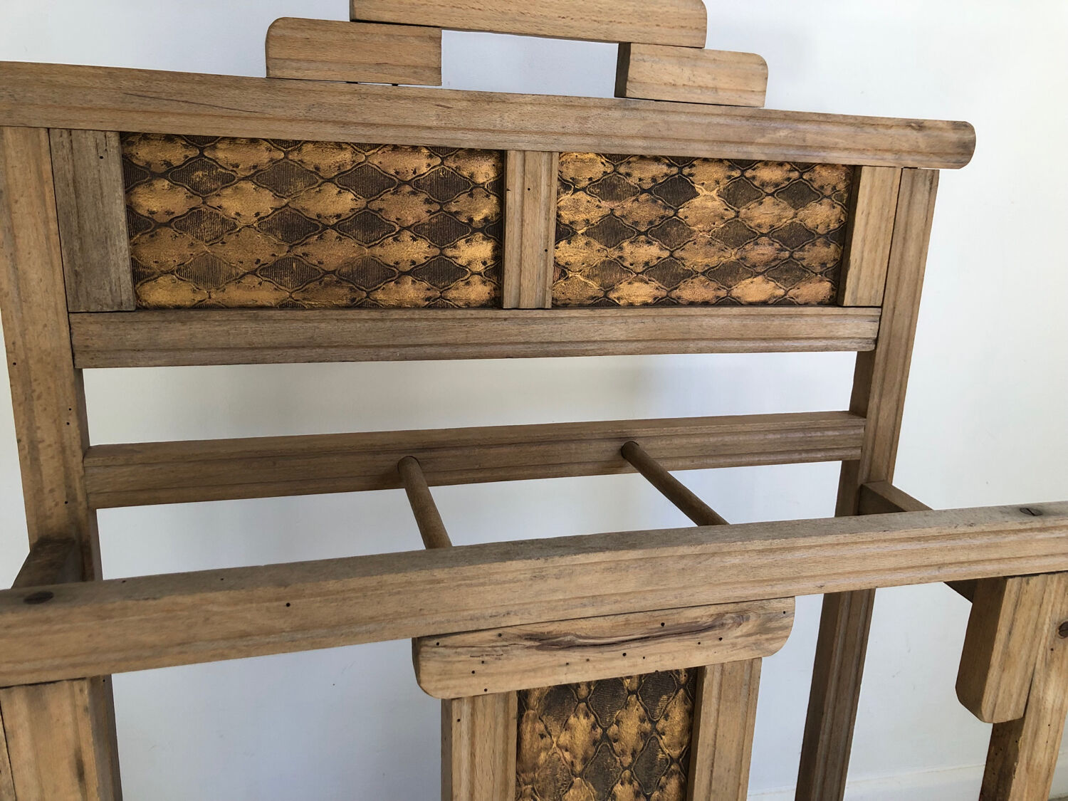 Antique wooden umbrella stand