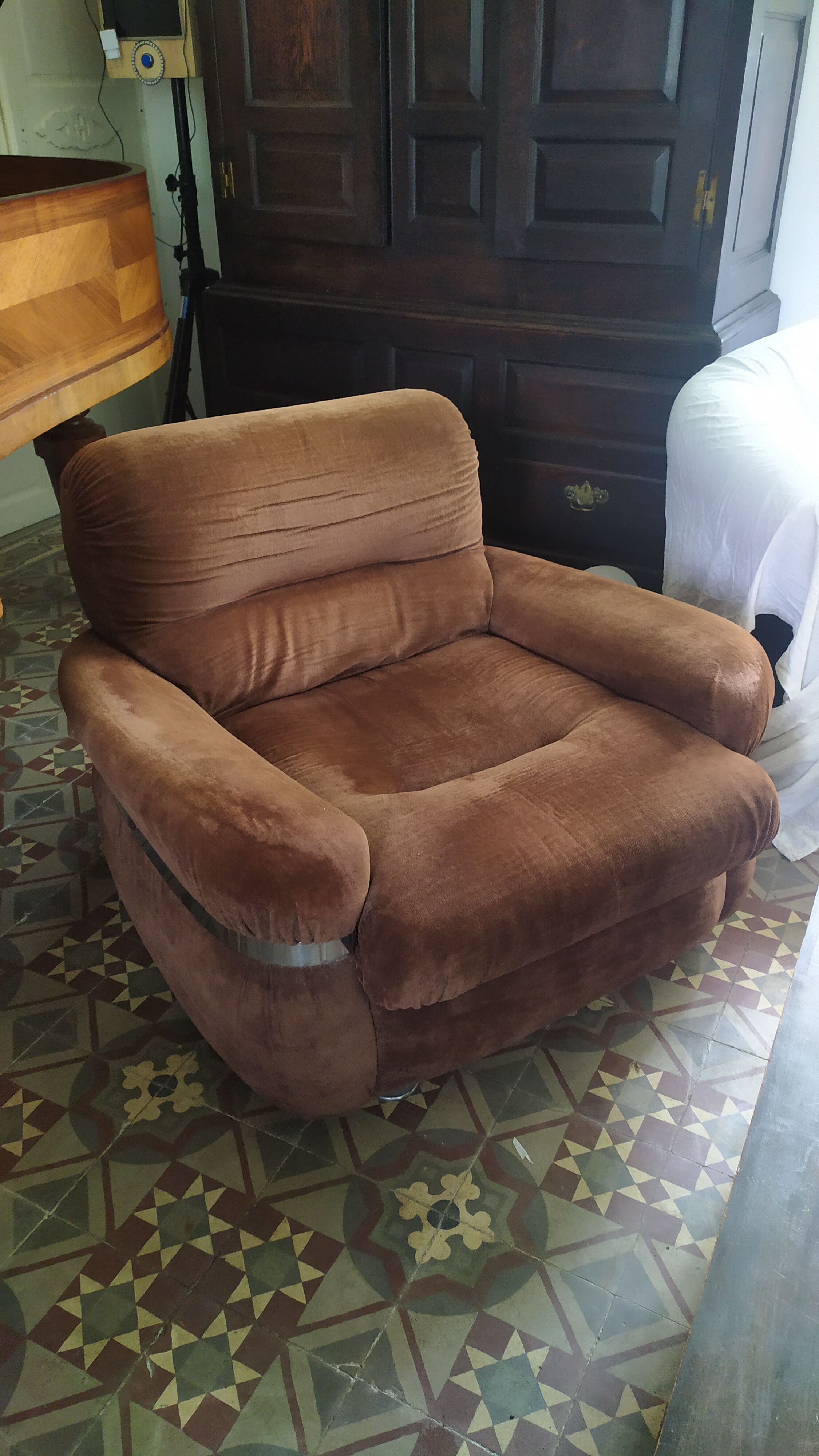 Canapé convertible et fauteuils 70s