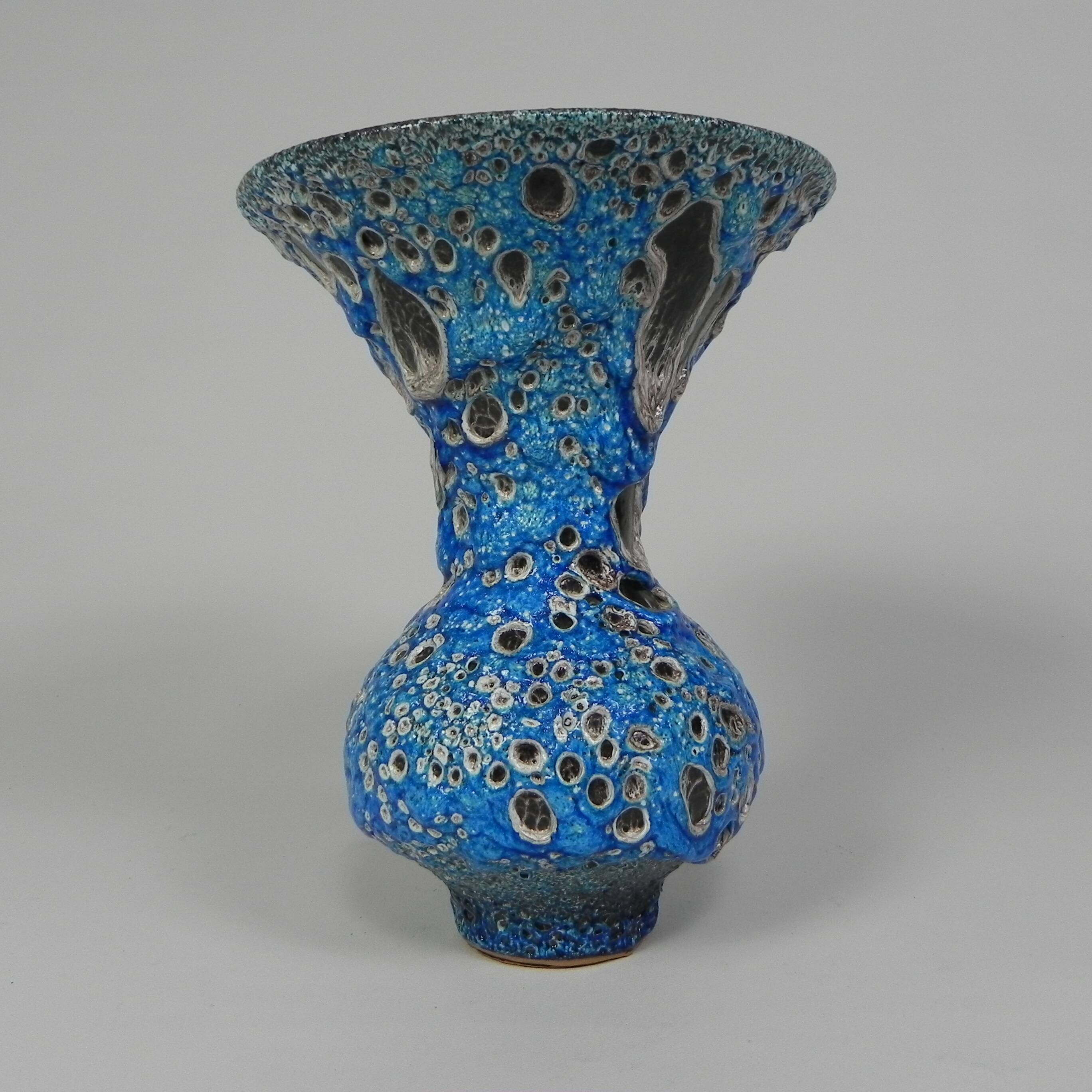 Vintage Fat Lava vase, Vallauris, 1950s