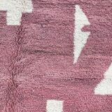 Traditional handwoven beni ourain rug size 140 x 260 cm