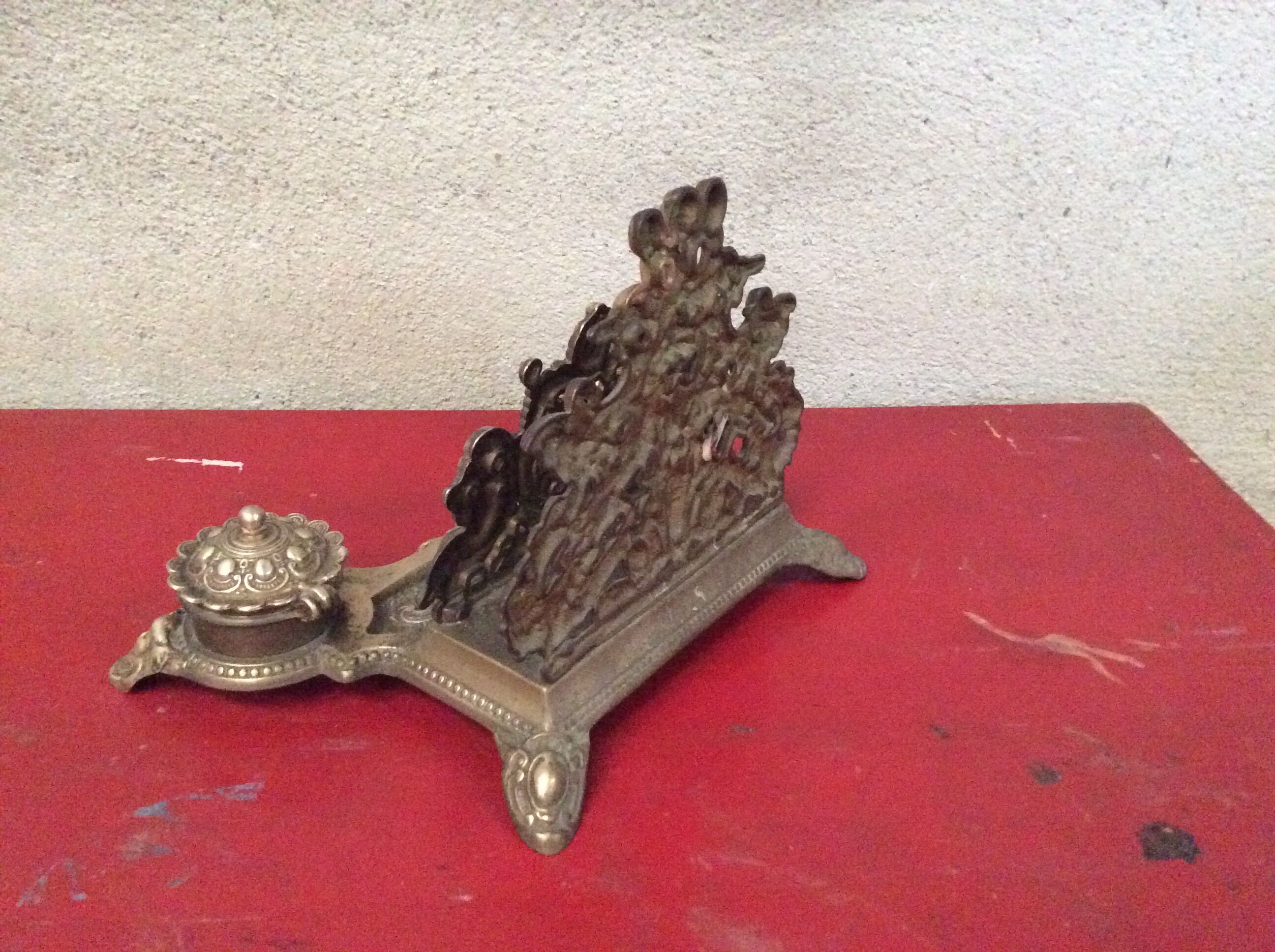Worn brass ink mail 1950
