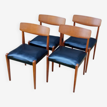 4 chaises scandinaves années 60