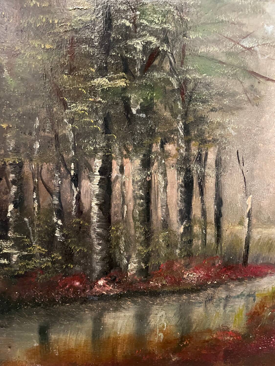 20th century undergrowth landscape painting