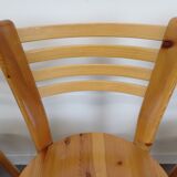 Pine chairs 80s set of 4