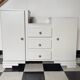 Renovated art deco asymmetrical storage unit