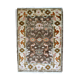Handmade Indo-Mahal vintage rug 64cm x 97cm 1980s, 1B865