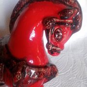 Bitossi - Aldo Londi - Red Roman Horse - glazed ceramic