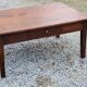 Oak farmhouse coffee table 1 drawer nineteenth century feet bobbins