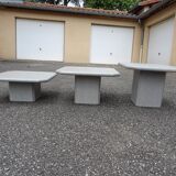 Set of 3 modular coffee tables 80s