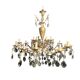Napoleon III chandelier bronze brass crystal 18 lights late 19th century