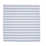 Set of 6 blue striped napkins