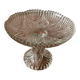 Coupe à fruit en verre ciselé