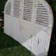 Curved shutters oak and fir H156xL245