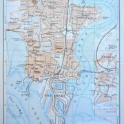 Southampton, England, original map printed in 1913.