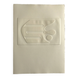 Signed and numbered print by Jean Legros, Geometric Relief II, c 1970