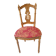 Lyre back chair in carved wood, Louis XVI style, late 19th century.
