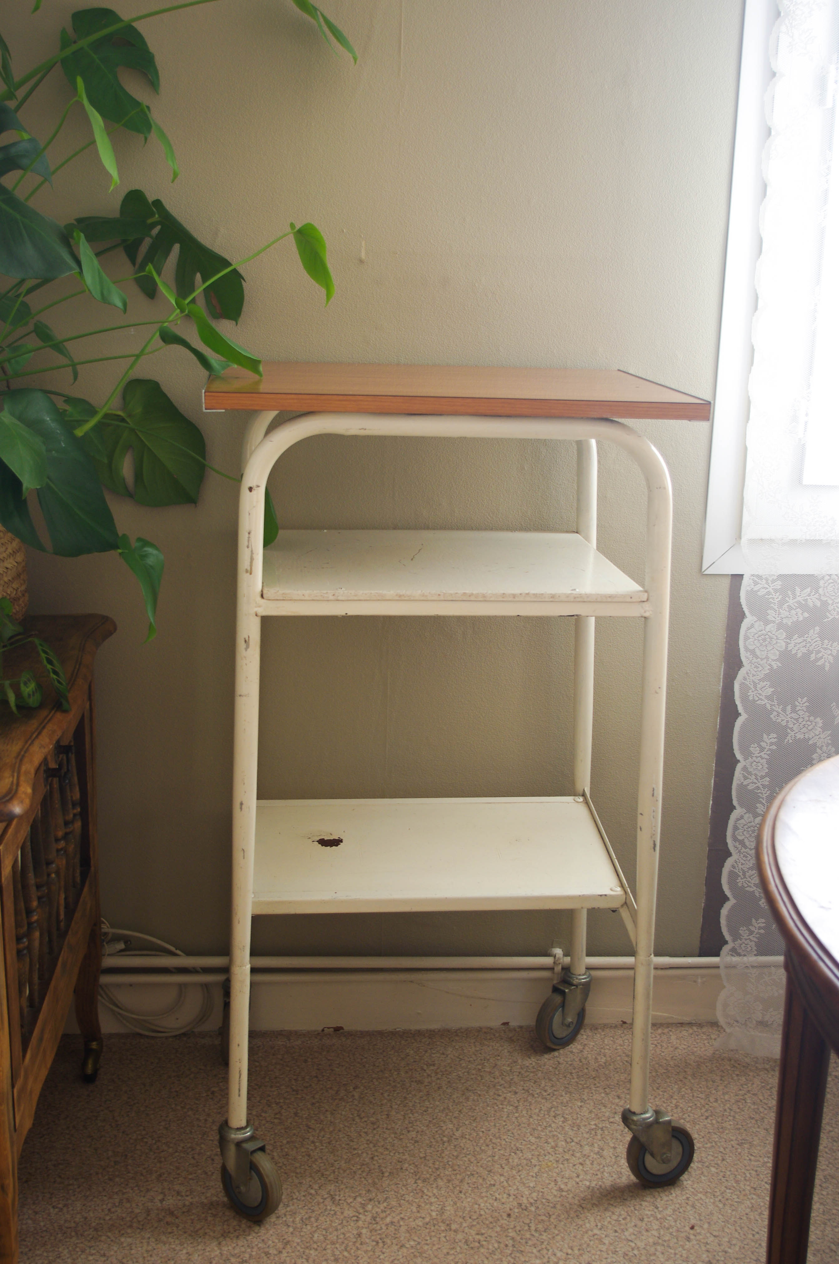 Vintage industrial trolley